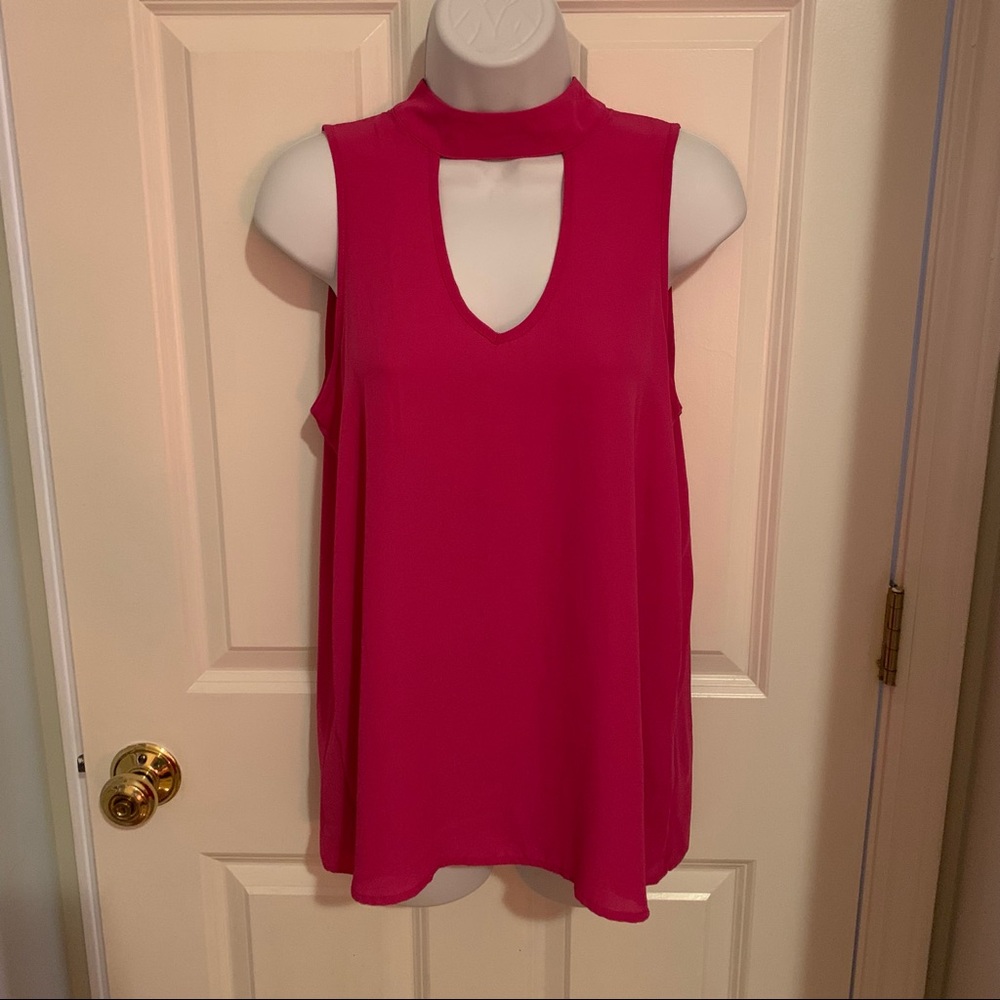 Hippie Rose Hot Pink Tank Tunic